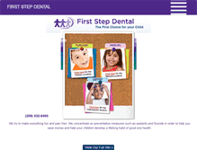 Tablet Screenshot of firststep-dental.com